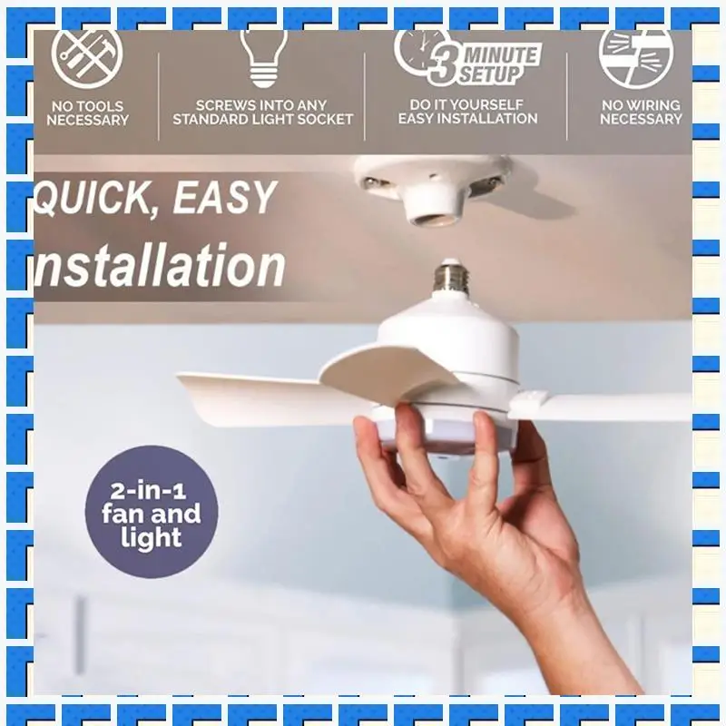 

ABNG светодиодный вентилятор с регулируемой яркостью, винт, умный пульт дистанционного управления, встроенный потолочный вентилятор, подходит для спальни