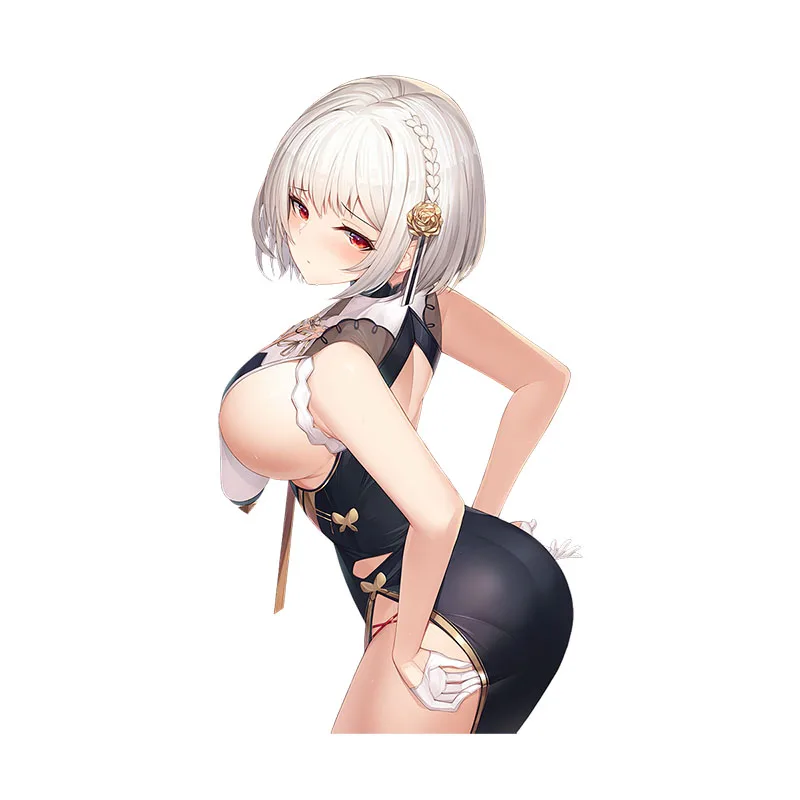 Three Ratels CA105 Azur Lane Cute Underwear Anime Girls wall sticker Skateboard car Gift Bicycle Computer decals