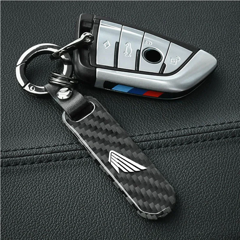 For Honda CRV CR-V SH SH300 SH300i FORZA 125 250 2025 2024 LOGO Motorcycle Key Chain Carbon Fiber Keychain 2025 Logo Gift