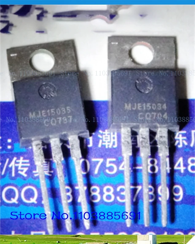 2 pçs/lote = um par MJE15035 MJE15034 TO-220