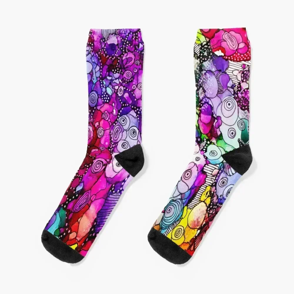 Heavenly Doodles - Many Eyes Socks cartoon retro fashionable Socks Ladies Men's