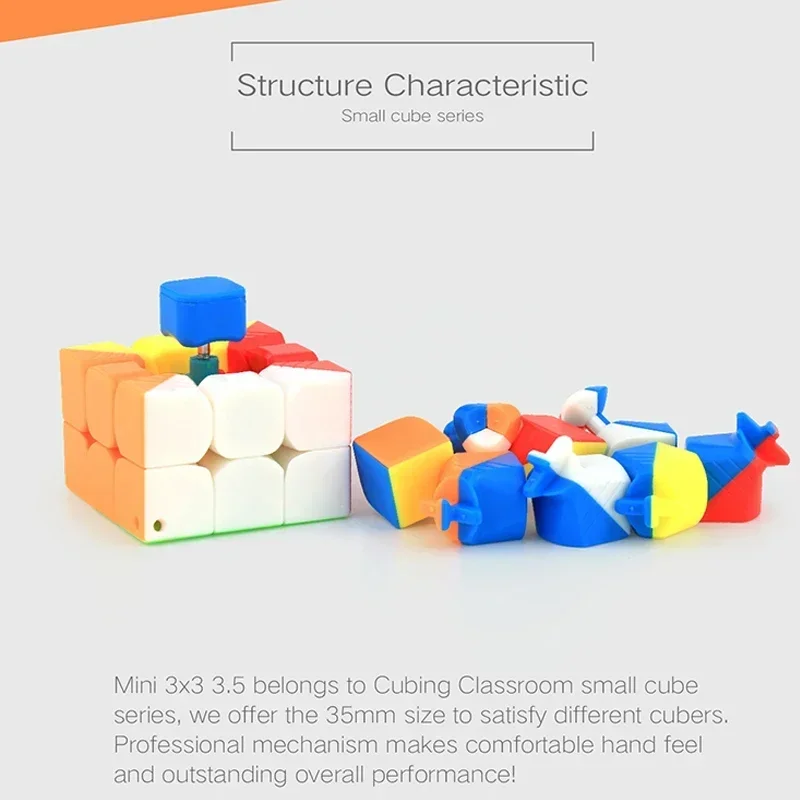 [Picube] MoYu 3x3 KeyChain Mini 3x3x3 Magic Cube Professional Educational Toys Key Cubo Magico Puzzle Brinquedos Infantil Menina