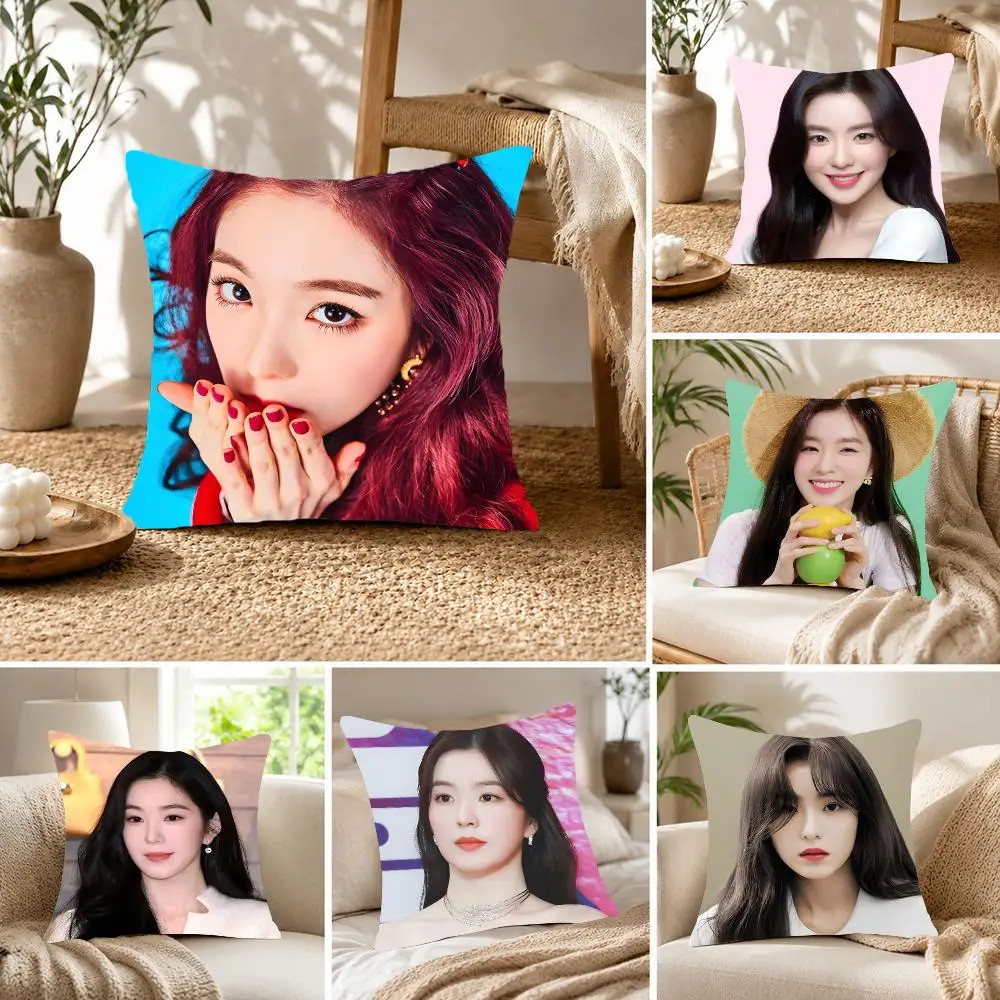 Idol singer Irene Cushion Cover Fluffy velvet Nordic style plush Living room sofa decorative