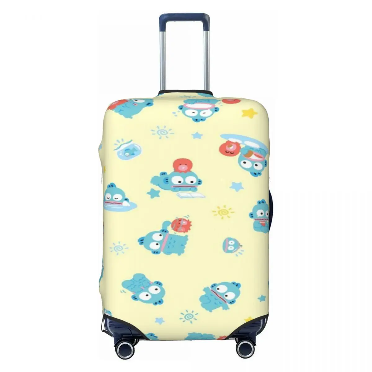 

Custom Cute Hangyodon Cartoon Luggage Cover Protector Washable Travel Suitcase Covers