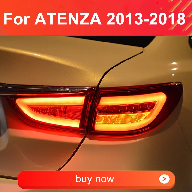 

1 Pair LED Tail Light Assembly for Mazda 6 Atenza 2013-2018 Taillights Plug and Play with LED Turning Brake Reverse Tail Lamps