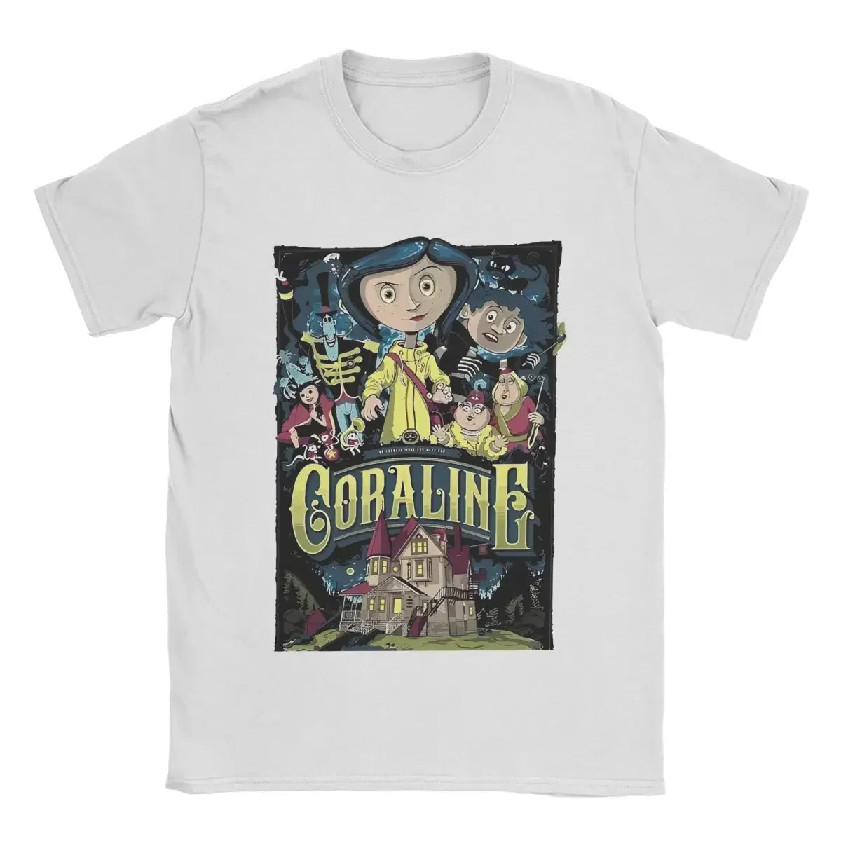 Classic Movies Coraline Anime Fans Funny Graphic T Shirts for Woman Harajuku Kawaii Clothes Girl Tees Street Fashion Streetwear