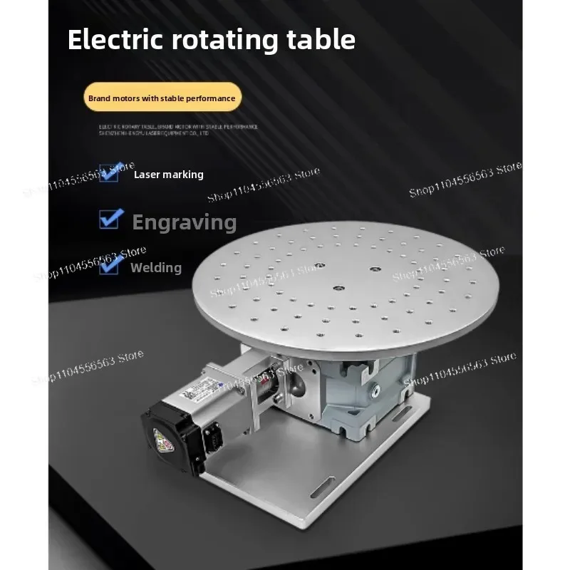FD-L300 Electric Rotary Turntable, 300mm Diameter 30kg Load Multi-Station Rotating Workbench with Control Box