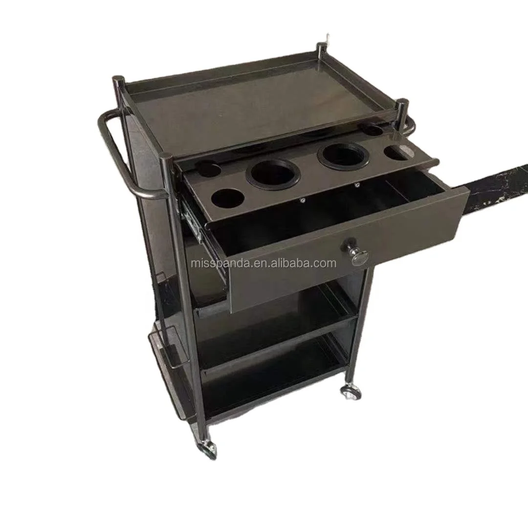 Yicheng Beauty Professional New Metal Service Cart with Wheels Small Metal Cart Trolley Cart for Wholesale Cheap Price