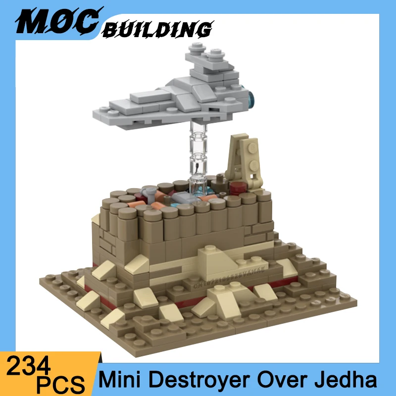 MOC Classic Space Movie Series Scene Mini Star Destroyer Model Building Blocks DIY Assembly Bricks Toys For Boys Idea Xmas Gifts