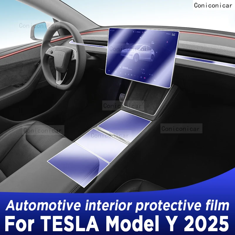 

Для TESLA Model Y 2025 Панель приборной панели Навигация Автомобильная внутренняя защитная пленка ТПУ Аксессуары против царапин