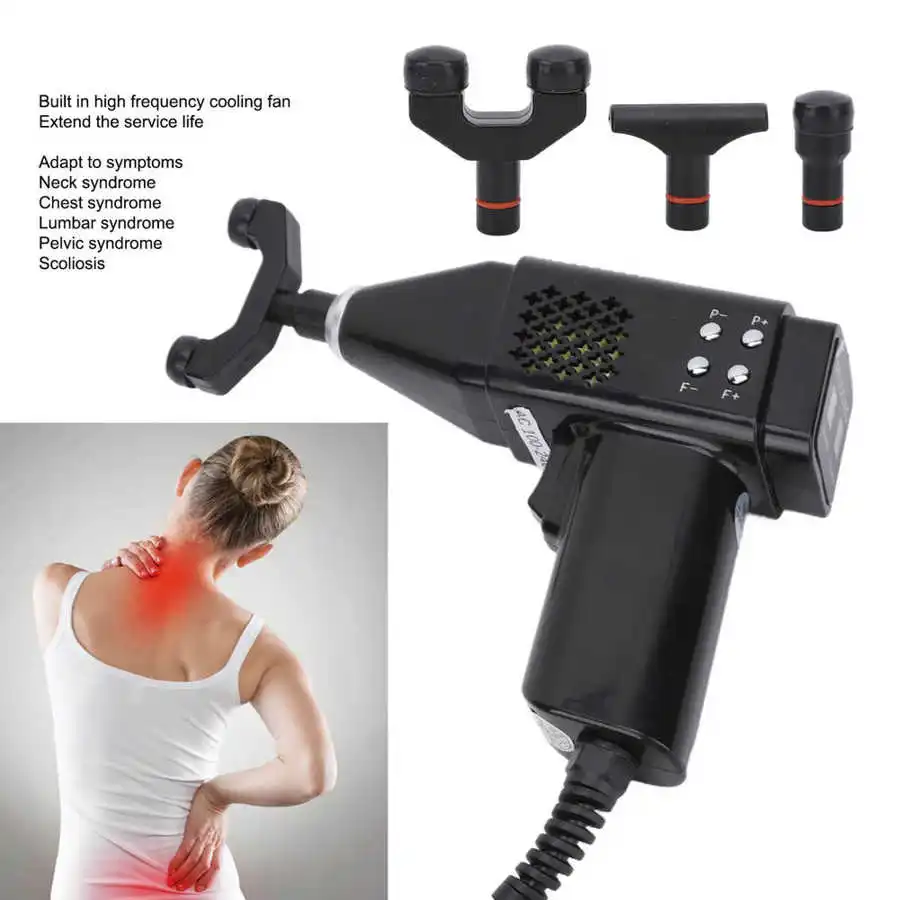 Adjustable Spine Chiropractic Adjusting Instrument 900N 9 Level Therapy Electric Correction Gun Activator Cervical Massager