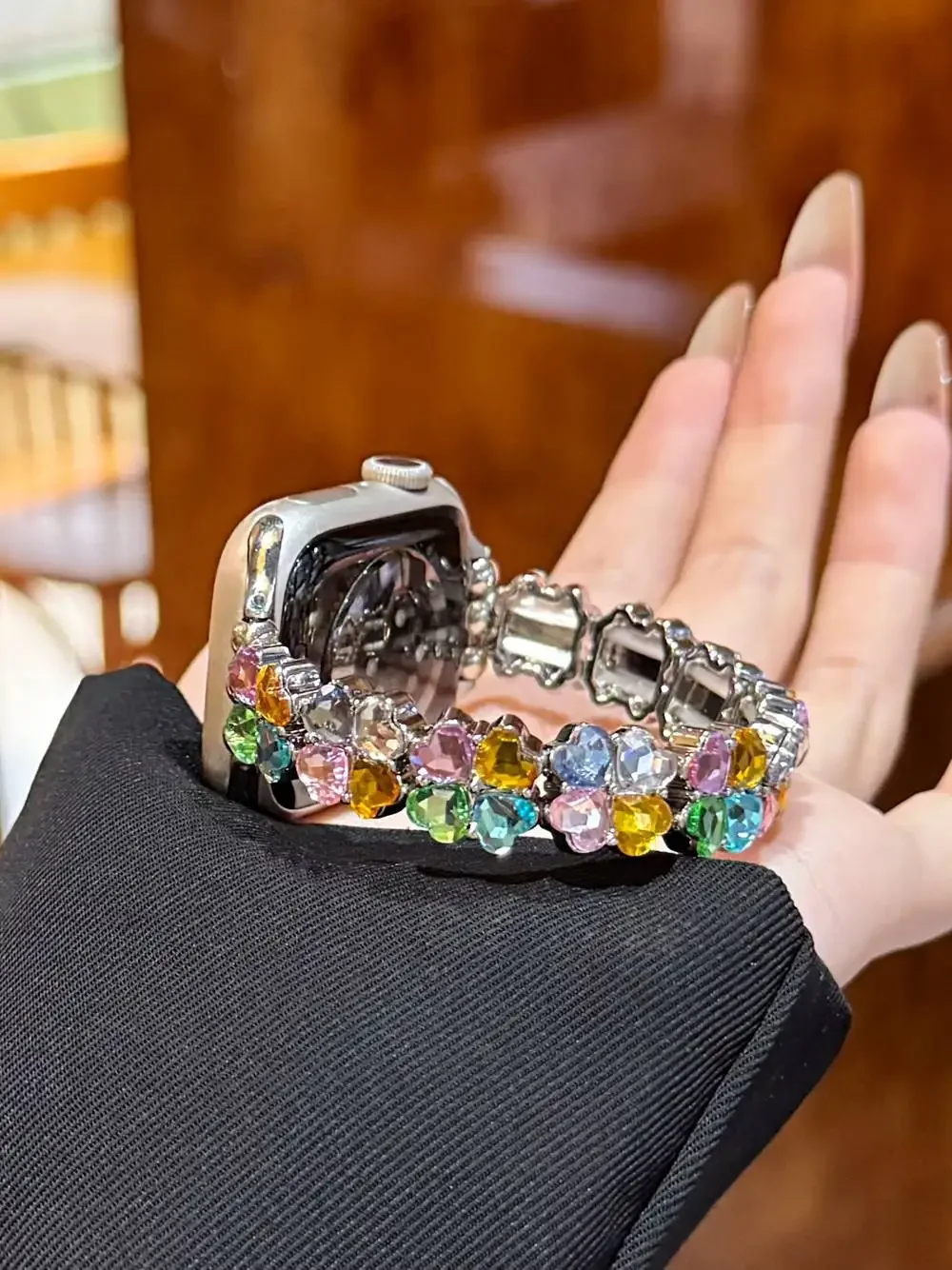 موضة رائع سوار ربط ل سوار ساعة يد آبل سلسلة S10/8/7/6/3/4/5/9 40 مللي متر 41 مللي متر 38 مللي متر 42 مللي متر 44 مللي متر 45 مللي متر 46 مللي متر حزام