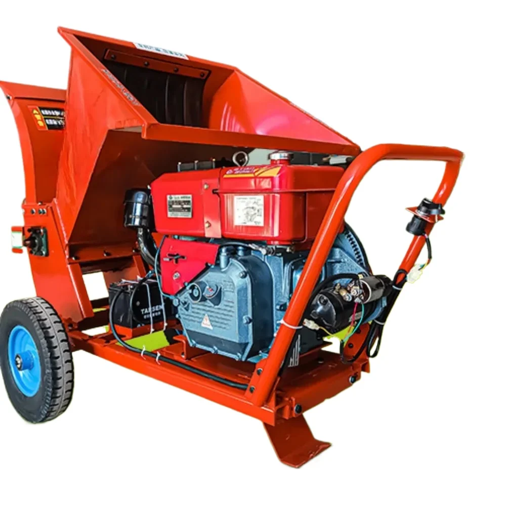 Mobile Timber Orchard Nursery Electric Chipper