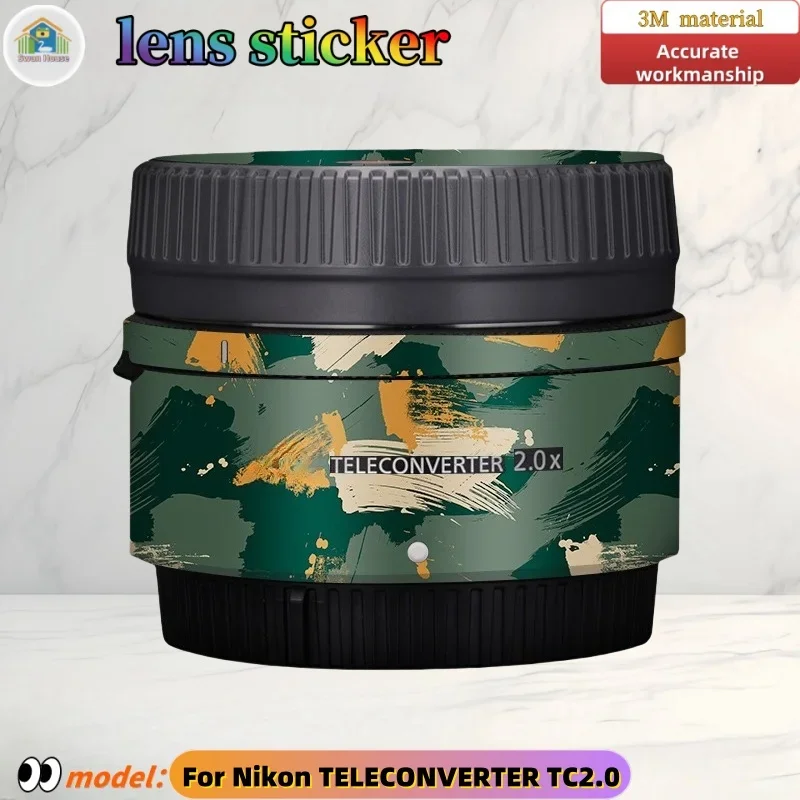 

For Nikon TELECONVERTER TC2.0 Camera stickers, DIY skin,Precision tailoring wear-resistant protective film