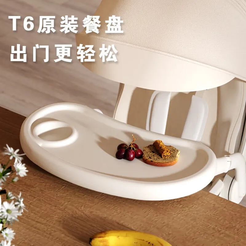 อุปกรณ์เสริมรถเข็นเด็ก T6 จานอาหารสำหรับเด็ก ถอดออกได้ ติดตั้งง่าย วัสดุ PP