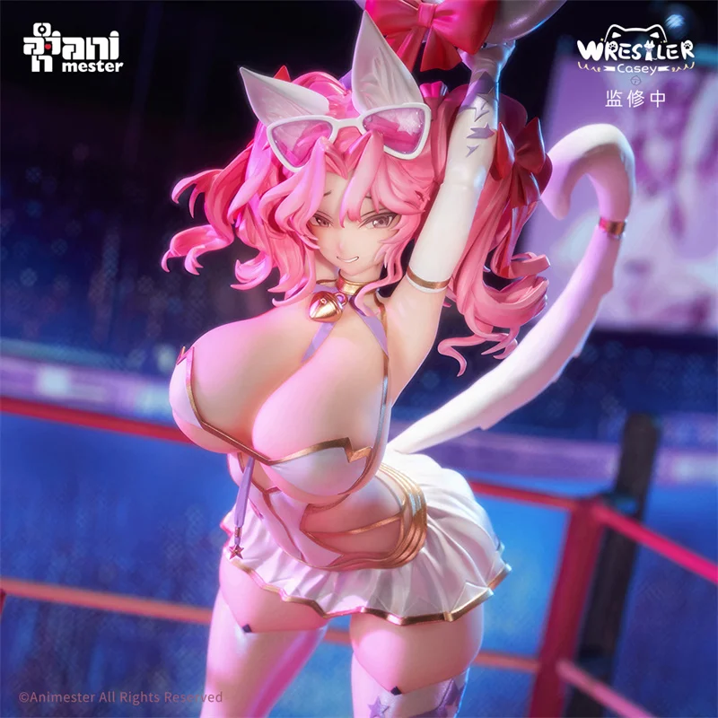 

New Animester The Master Of Manga, Is A Continuous Cat Wrestler Named Cathy She Is A Real Plush 1/6 Figurine With Ink Zero Model