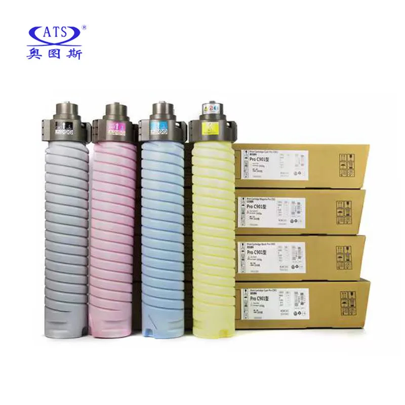 Imagem -05 - Toner Cartucho para Ricoh Pro c 901 Compatível Impressora Toner pó Copiadora Peças de Reposição C901 tn 1pc Cmyk1600g