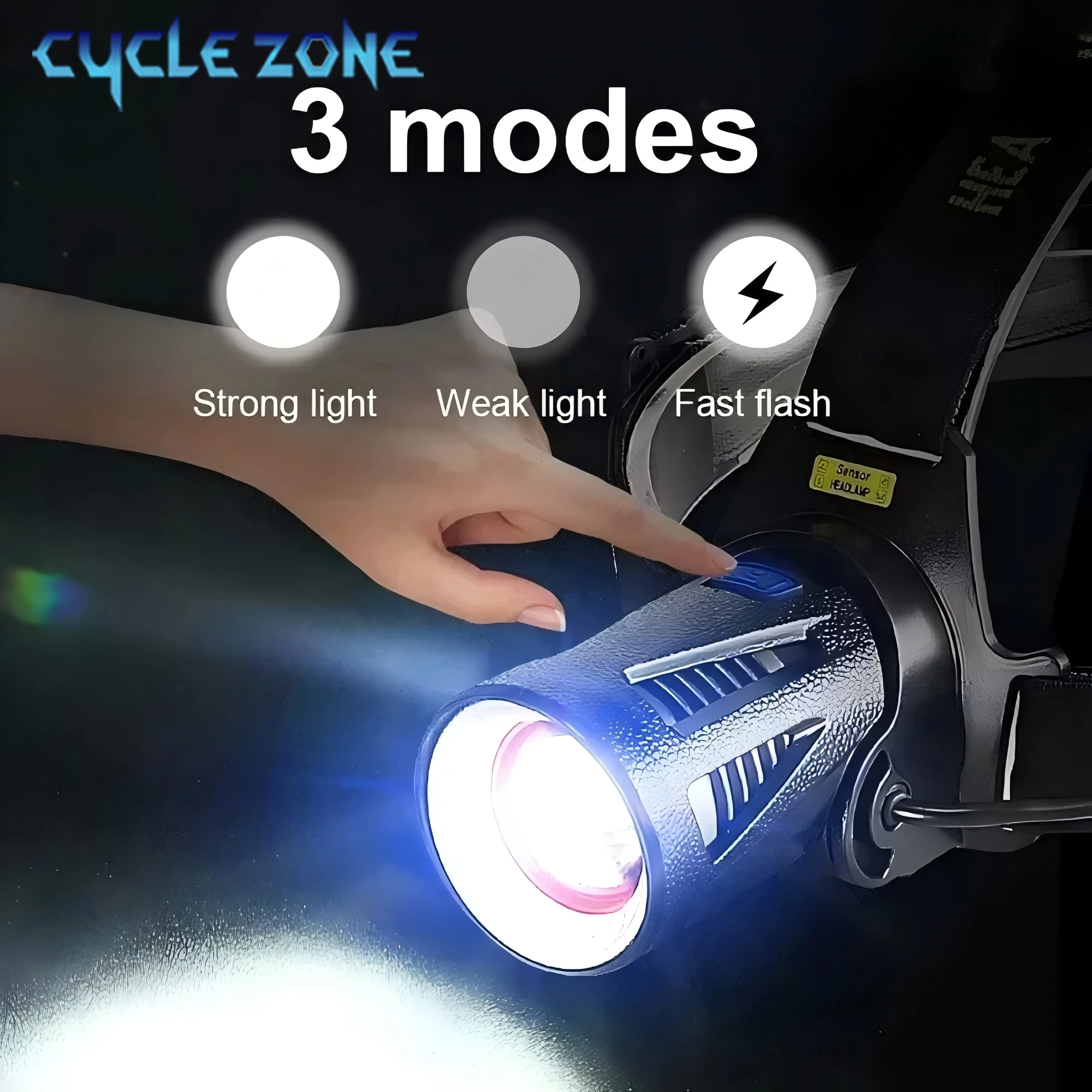 強力な XHP360 ヘッドランプズーム可能なセンサーヘッド - Outdoor Adventure Zone のレビューと価格