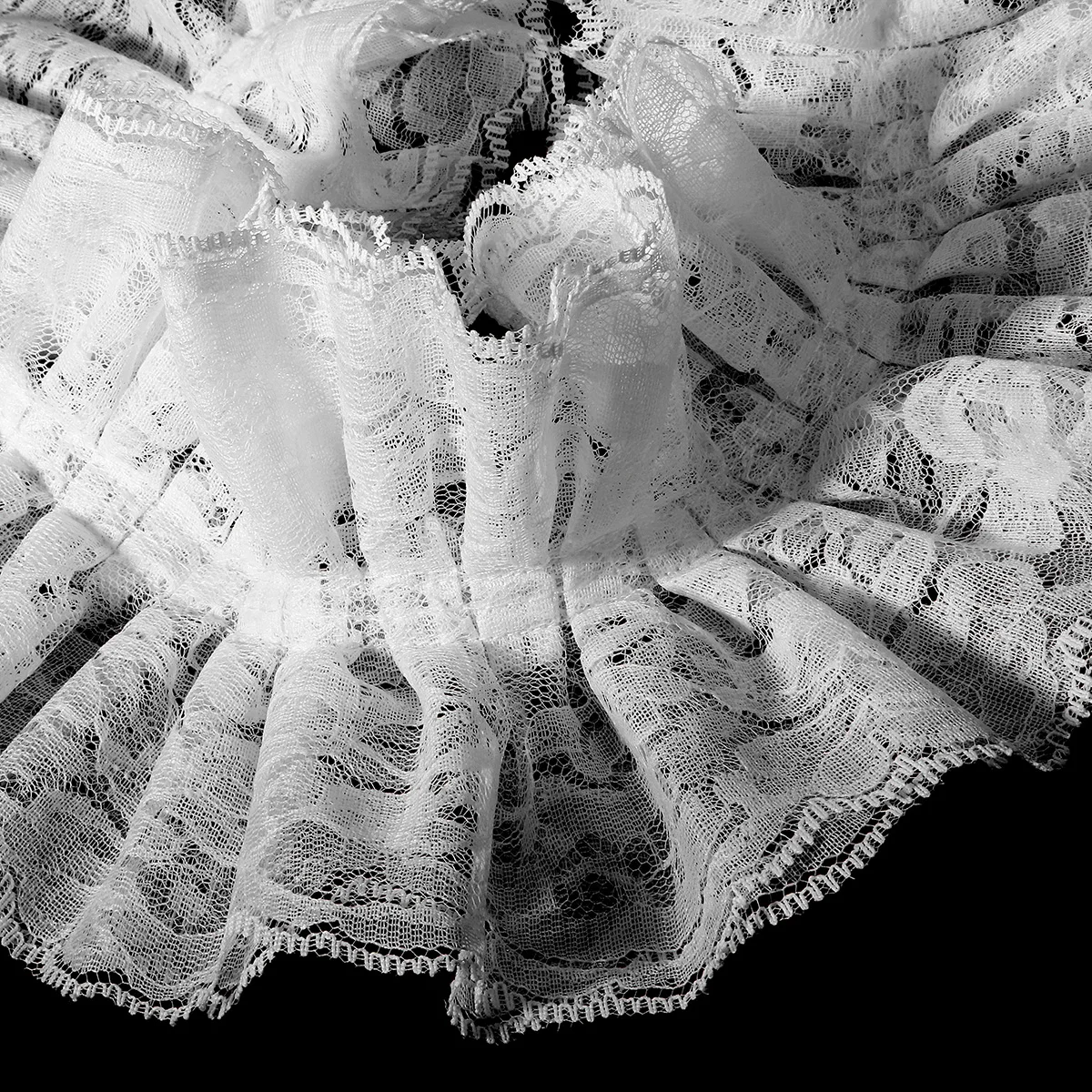 Miallo أنيقة Puffball المعاوضة وهمية طوق الرقبة راف انفصال تول كشكش طوق للنساء تأثيري حلي الملحقات #5