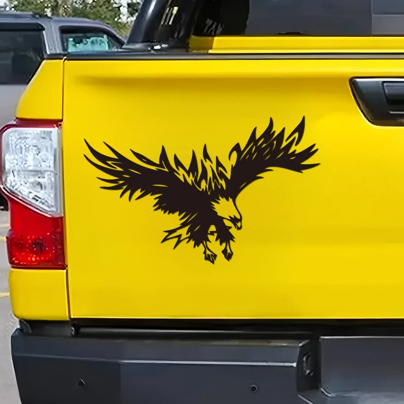 غطاء أمامي من Falcon Flying ملصقات إبداعية ومضحكة لمحبي الرسوم المتحركة، جودة عالية لشاحنات السيارات والدراجات النارية وأجهزة الكمبيوتر المحمولة