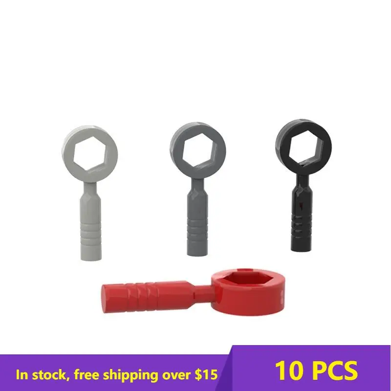 

10PCS MOC Assemble Particles 55300 Round Wrench Building Block MOC Parts Children DIY Education High-Tech Parts Toys Gifts