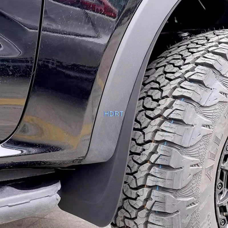 Car Styling Front Rear Mudguard Cover For Ford Ranger T9 2023 + Fender Mud Guard Flap Splash Flap Plate Mudflapor Accessories