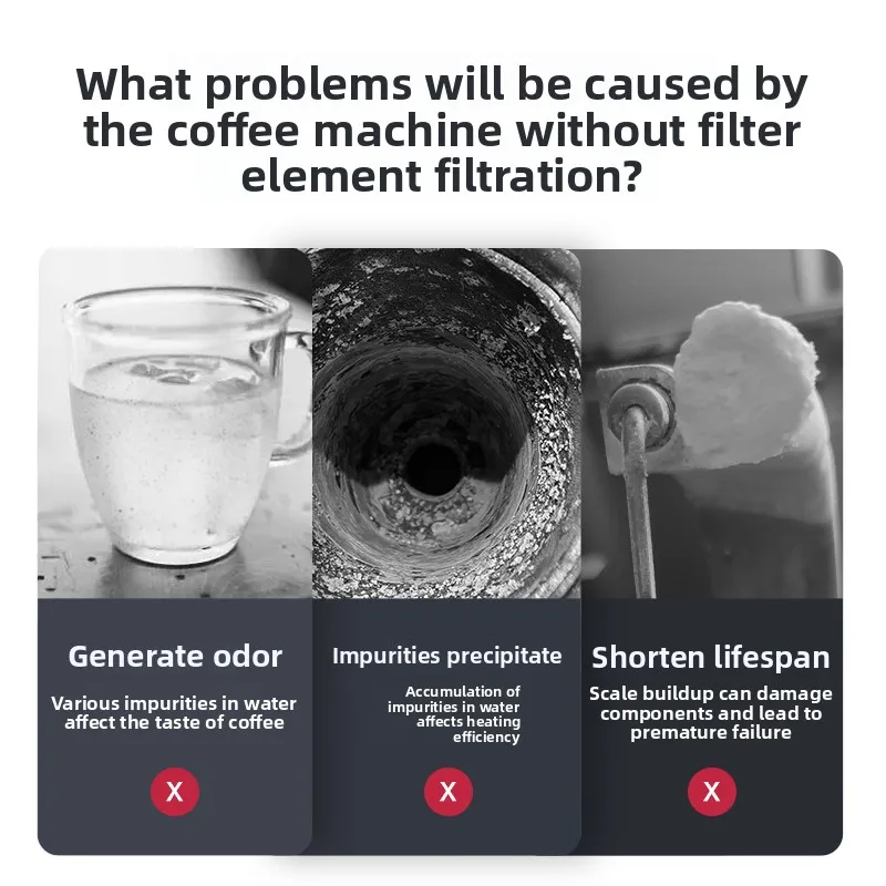 Coffee machine water purification filter deep filter impurities scale purification water quality filter