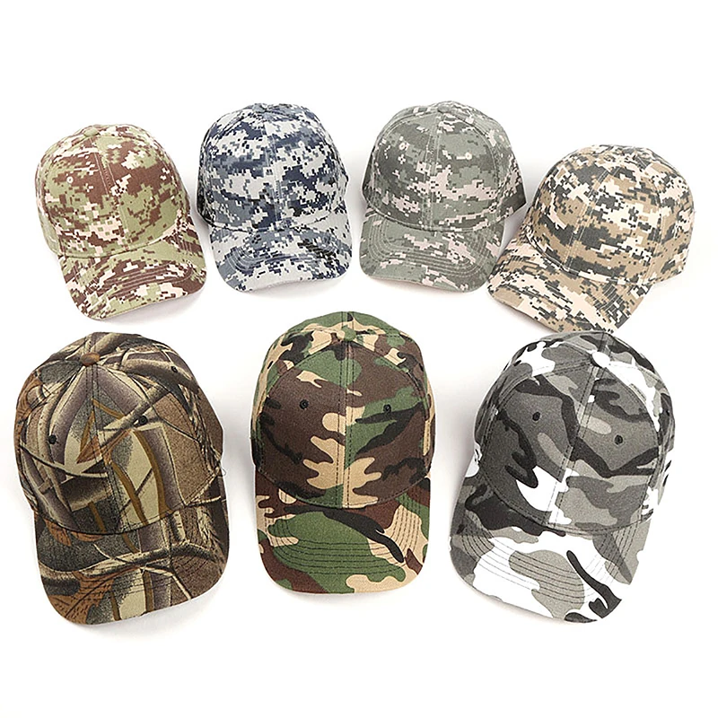 Camouflage Military Baseball Caps Traf Mesh Tactical Army Sport Adjustable Snapback Contractor Dad Hats Men Women