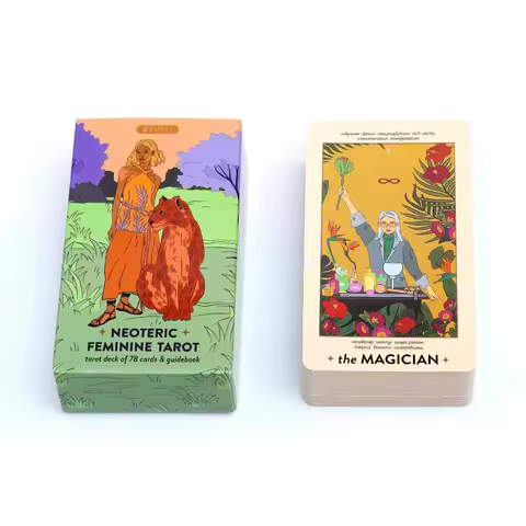 Neoteric Feminine Tarot Cards Modern Borderless Tarot Deck Board Game Oracle Card Funny Delicate Party Supplies for Family Party