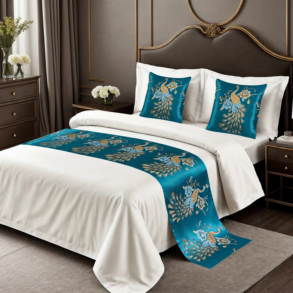 Luxurious Household Hotels Guesthouses and Homestays Bed Linens Bed Covers Bed Runners Bed End Wraps and Bed End Pads