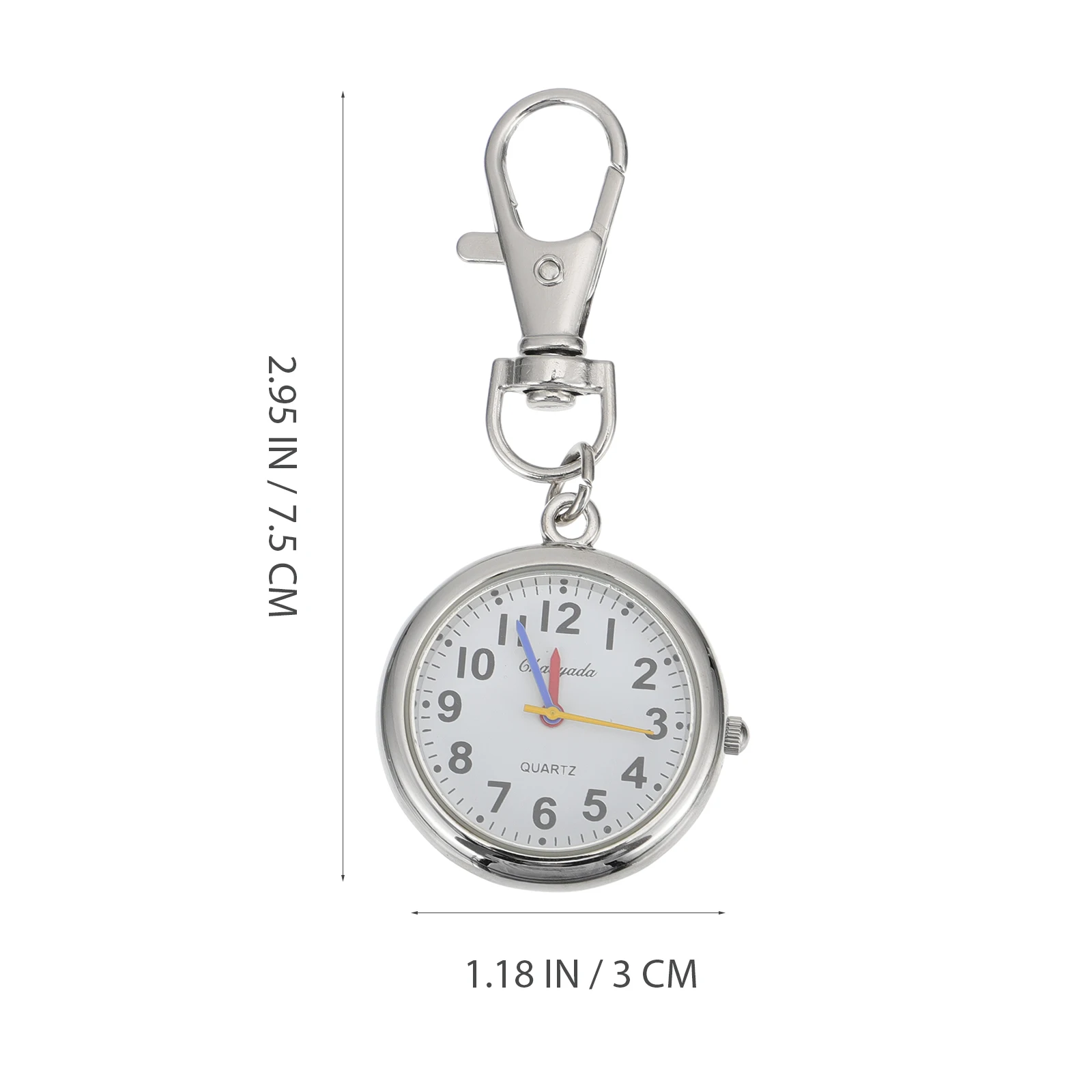

1 pc Big Number Pocket Watch For Kids School Alloy Watches Children Gift Large Dial Elderly Time Learning Accessory