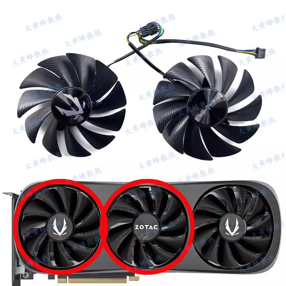 Original Cooling Fan for ZOTAC RTX4070 RTX4070S RTX4070ti  RTX4070tiS RTX4080 TRINITY Video Card GA92S2U