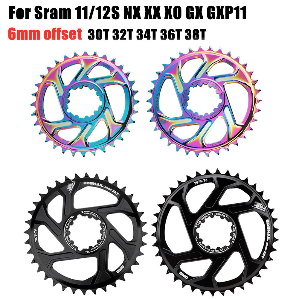 SNAIL  104BCD Narrow Wide Chainring 3mm 6mm Offset for Sram 28T 30T 32T 34T 36T 38T 40T Tooth Wheel X9 X0 XX1 XO1 MTB Bike