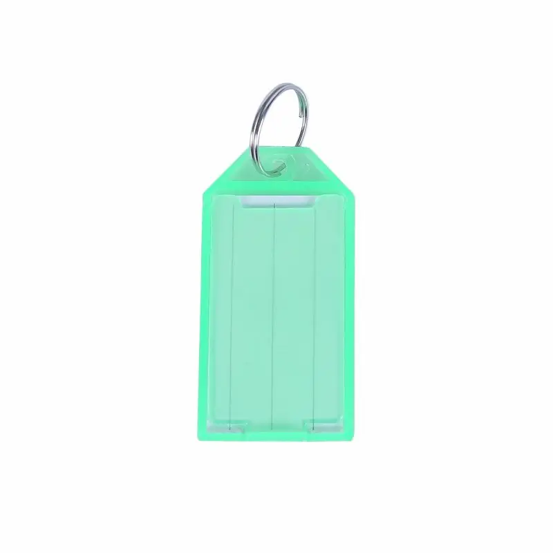 Y1UB 20 Pieces for Creative Plastic for Key Tags Transparent Label Window for Key Tags Identifier Assorted Colors Travel L