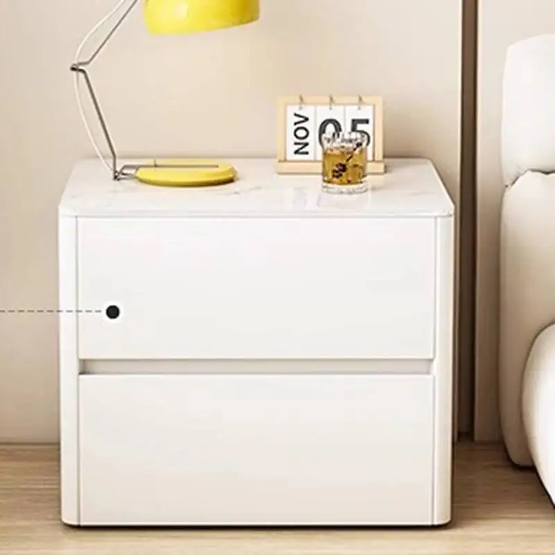 Bedroom Modern Wooden Minimalist Bedside Table Design Nordic Cabinet Storage Retro Nightstands Mesitas De Noche Furniture HYN