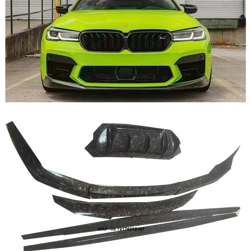 

High Quality MP Style Forged Carbon Fiber Front Lip Side Skirt Rear Diffuser Rear Spoiler for F90 M5 LCI 2021+ Perfect Fitment