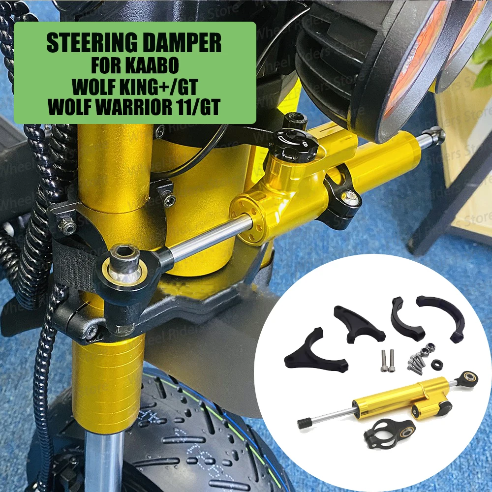 For Kaabo Wolf Warrior 11inch Wolf King Warrrior GT Electric Scooter parts New Steering Damper Kit Electric Skateboard Parts