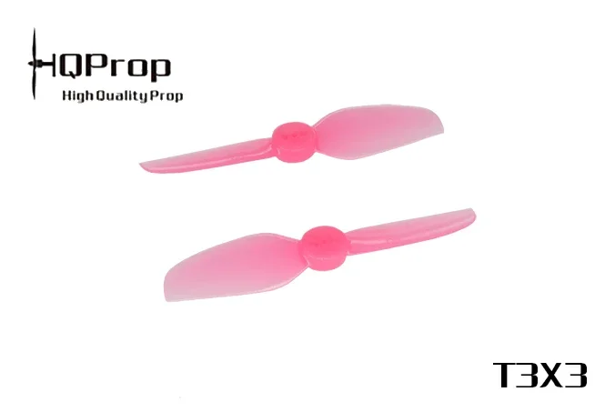 4Pairs(4CW+CCW) HQPROP T3X3 3030 2-Blade 76mm PC Propeller 1.5mm (Random Color) for RC FPV 3inch Drones