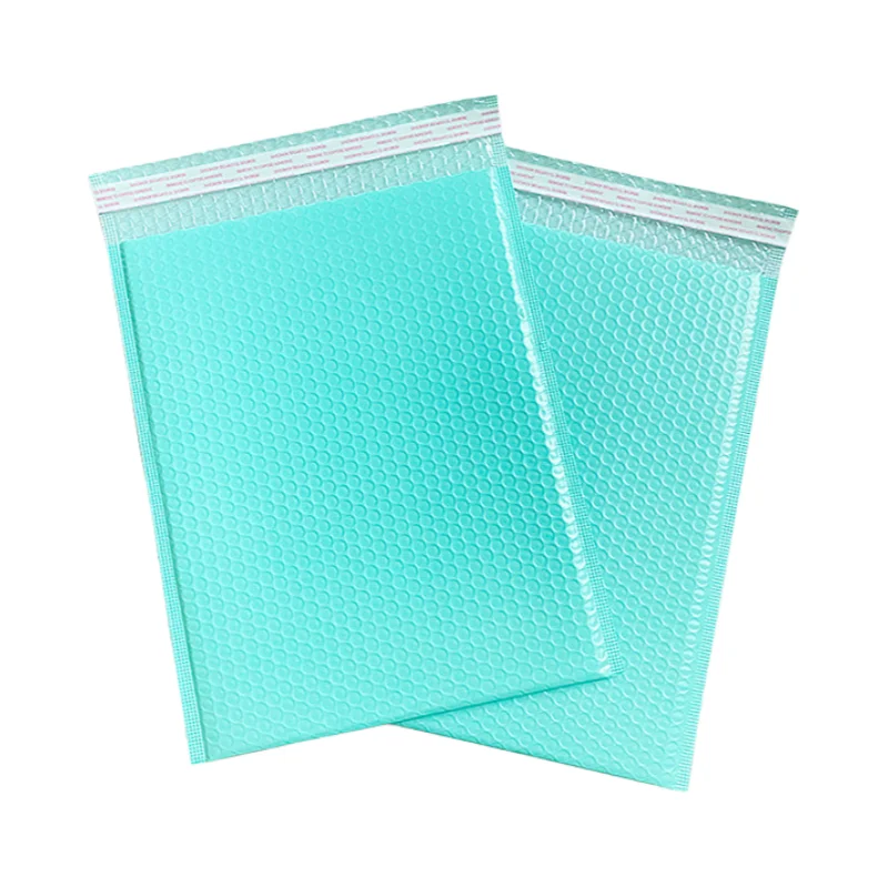 20 Buah 18X23Cm Amplop Gelembung Ramah Lingkungan Hijau Amplop Empuk Daur Ulang Alami untuk Produk Organik Merek Kecantikan dan Kesehatan