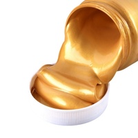 50/100/300ml Golden Acrylic Paint Metal Pearlescent Hand-painted Gypsum Glue Waterproof and Non-fading DIY Painted Paint