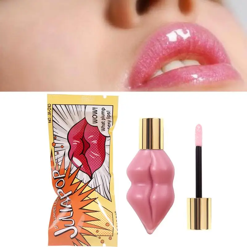 Brillo labial de 7ml, brillo labial hidratante, suavizante y Alisador, con jengibre y menta