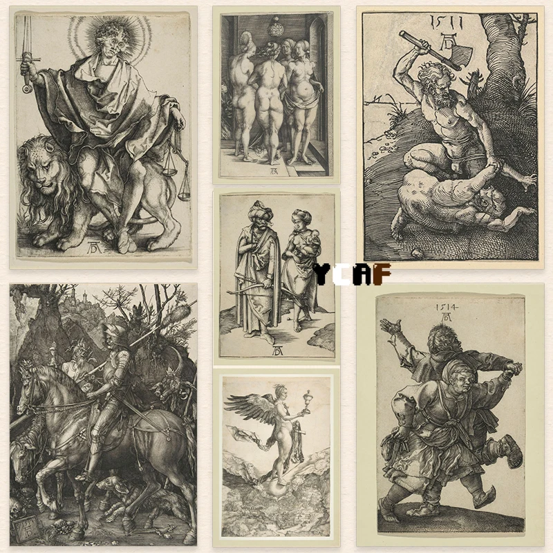 Albrecht Duerer Vintage Painting Prints Decor Canvas Poster Vintage Home Room Wall Art Picture Vintage Fine Art Wall Decoration