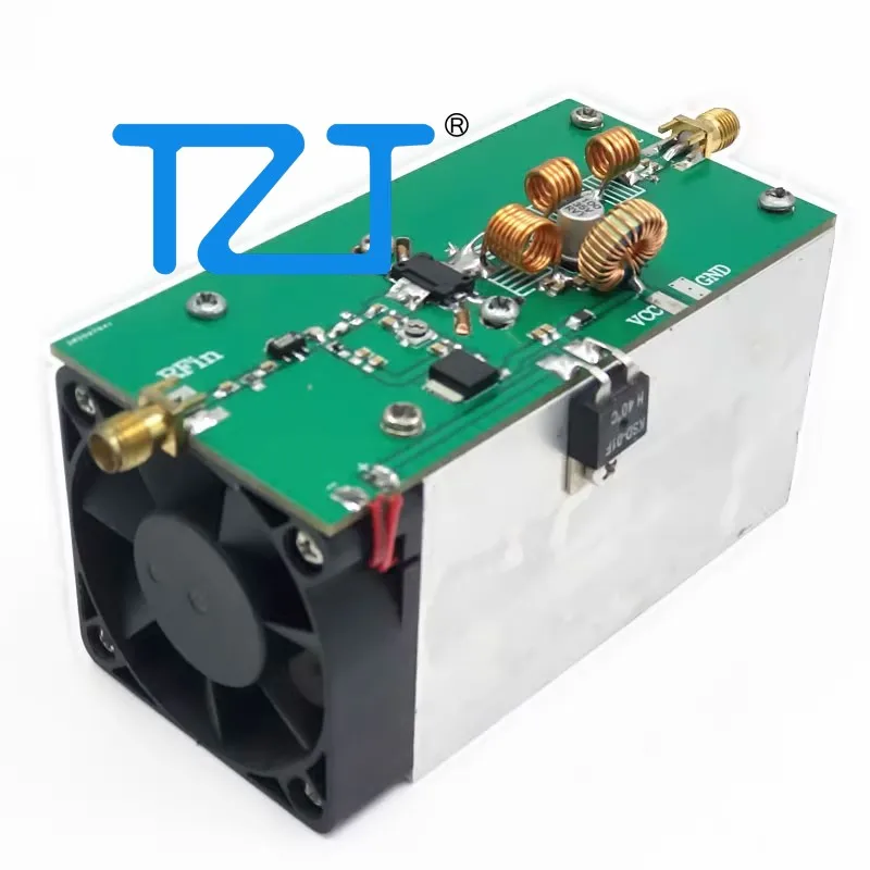 TZT 225 МГц 25 Вт 170-270 МГц Модуль усилителя мощности RF Усилитель мощности с усилением мощности 30 дБ и охлаждающим вентилятором