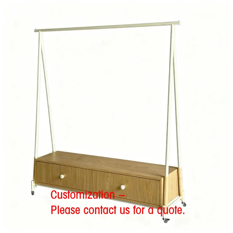 

custom.Boutique Customized Display Rack Iron Display Rack Supplier Wood Clothes Display Rackfor Garment Shop