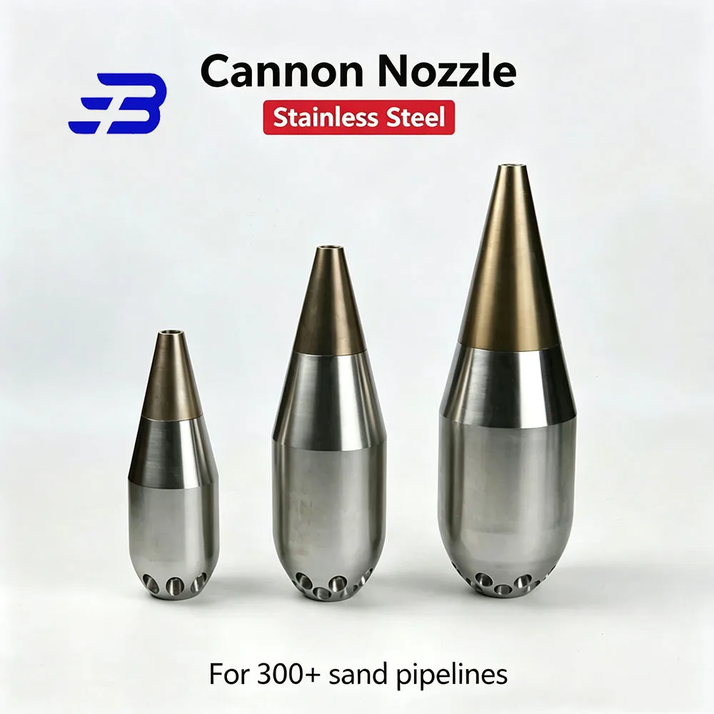 1' Larger Power Pull Nozzle Pulling Sewer Drain Cleaning Jetter Nozzle for Pressure Washer Cleaning of Pipes and Channels