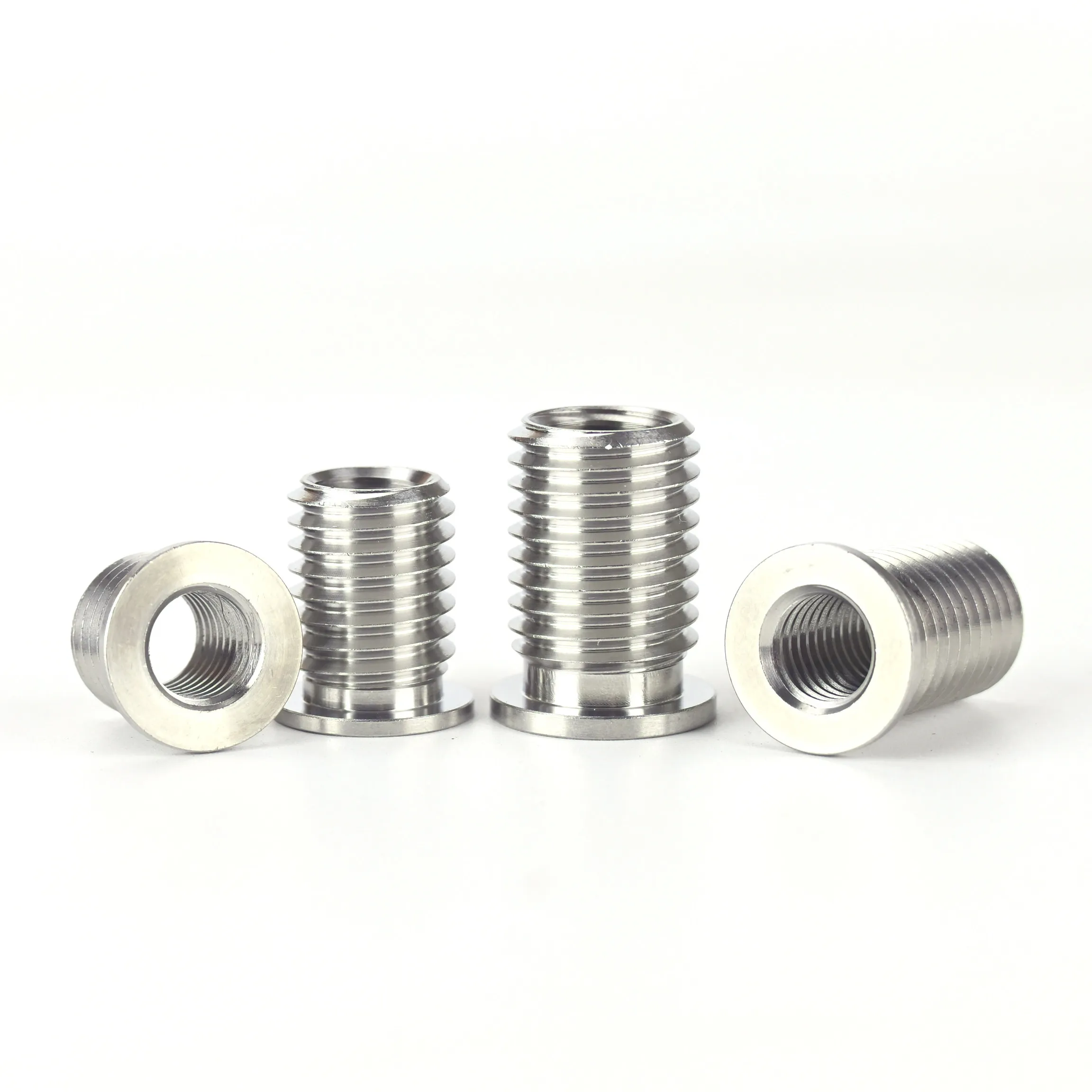 Stainless Steel Inner Outer Thread Insert With Flange Insert Nut Flange Thread Repair Insert Bushing M3-M12