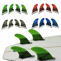 M+GL/UK2.1 Surf Quad Fins UPSURF FCS 2 Fins Honeycomb Fiberglass Top Performance Core Surfboard Fins Quad Set Quilha Surf 4 Fins