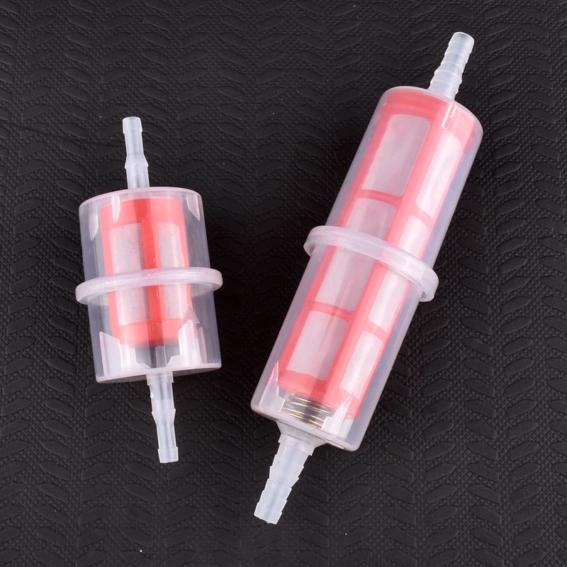 O.D 6mm 8mm Motorcycle Oil Filter Universal Car Accessories Inline Fuel Filter Plastic Transparent Pipe Hose Car Diesel Filter