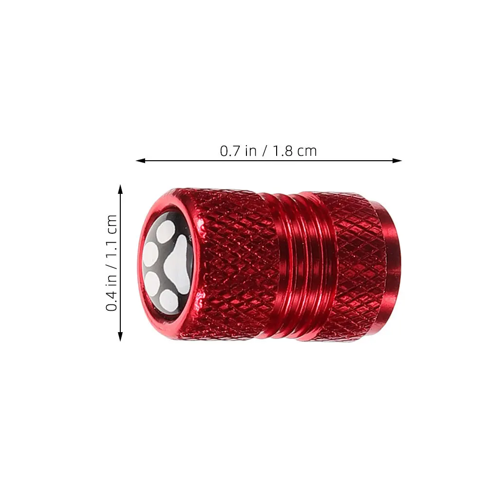 24 szt. Metalowe nakładki na wentyle opon z motywem łap zwierząt, osłony wentyli kół samochodowych, szczelne, chroniące przed kurzem, do samochodów, ciężarówek i motocykli.
