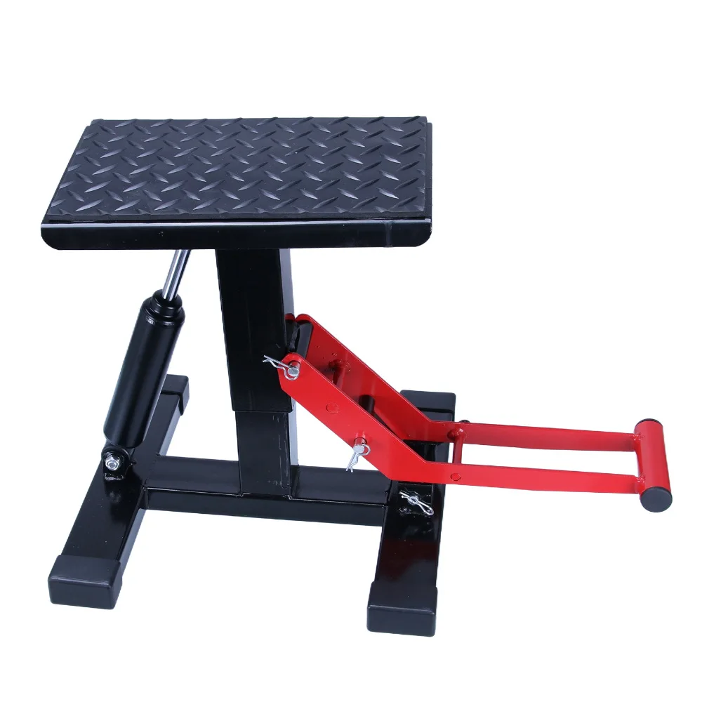 Heavy Duty Motorbike Maintenance Stand Hydraulic Lifting Platform For Tire Service Stable Parking Frame